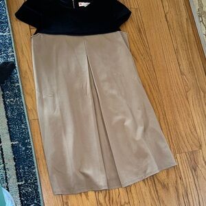 Jude Connally Black and Tan Midi Skirt
